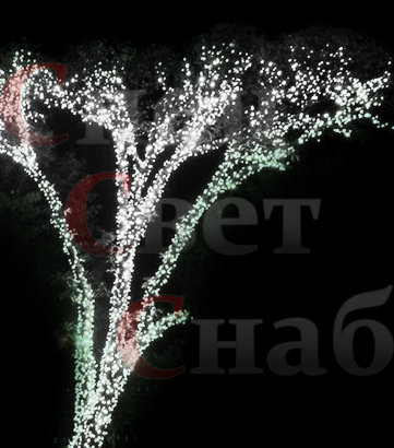 Гирлянда на дерево "Спайдер" 6 x 10м Белая